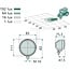 HELLA Work light - 4551G0 996176111, 1G0996176111, 1G0 996 176-111, 252526 | Nominal voltage: 12 / 24 V | Form: Round | Dimensions W x H x D: Ø 83 x 75 mm | Light function: Close-range illumination | Effective luminous flux: ≈ 4000 lm | Connection: Open cable e