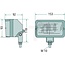HELLA Arbeitsscheinwerfer Breitstrahler H3 55 / 70 W, 153 x 93 x 92 mm, 12 / 24 V | 1GA005060041