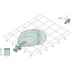 HELLA Arbeitsscheinwerfer Breitstrahler H3 55 W, 110 x 120 x 106 mm, 12 / 24 V, links | 1GM996134271