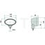 HELLA Arbeitsscheinwerfer Breitstrahler H3 55 W, 160 x 100 x 78 mm, 12 / 24 V, stehend | 1GA996161121