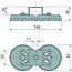 HELLA Magnetic holder for work lights with U-bracket or mounting plate | 8HG004806001