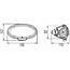 HELLA Work light, HB3 - 4551GB 996186061, 1GB996186061, 1GB 996 186-061, RE269637 | Nominal voltage: 12 V | Form: Oval | Dimensions W x H x D: 190 x 107 x 116 mm | Light function: Close-range illumination | Connection: Safety plug | Bulb: HB3 | Material: Housin