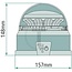 GRANIT Battery-powered LED rotating beacon 12 / 24 V, Ø 157 mm, height 148 mm, 12 LEDs, IP65