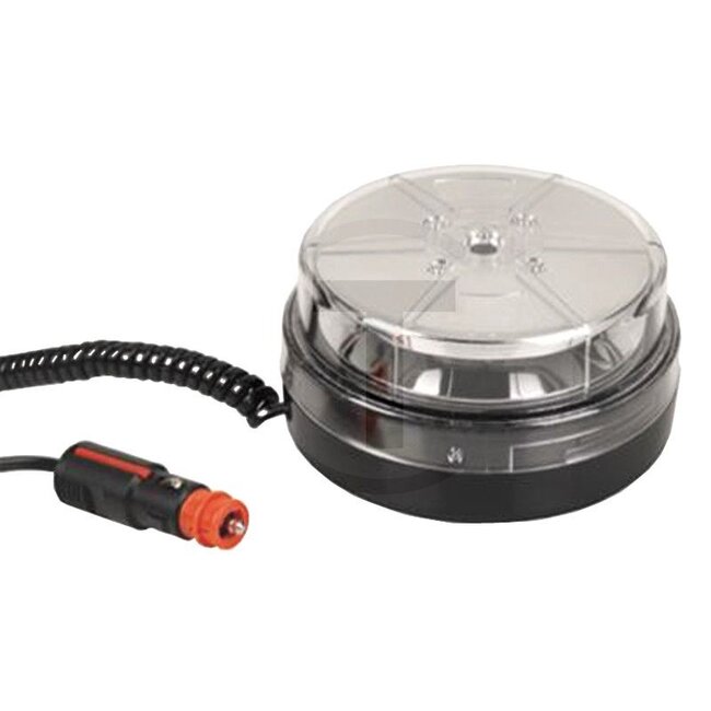 GRANIT LED-Blitzleuchte - 507450M05, DSL-450M.05 | Nennspannung: 12 / 24 V | Leuchtmittel enthalten: ja  | Lichtfunktion: blitzend | Durchmesser: 148 mm | Gesamthöhe: 77 mm | Anschluss: Spiralkabel | Schutzart: IP67 | Leuchtmittel: LED | Ausführung: Magnetfuß-Be