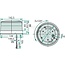 HELLA Flitslamp LED 12 / 24 V oranje, Ø 149 mm, aanbouw - 11269