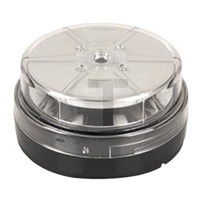 GRANIT LED flashing light - 50745005 | Nominal voltage: 12 / 24 V | Bulbs included: Yes | Light function: Flashing | Diameter: 148 mm | Total height: 76 mm | Connection: Open cable ends | Protection class: IP67 | Bulb: LED | Version: For screwing on, with transp