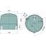 HELLA LED zwaailamp 12 / 24 V, Ø 132 mm, hoogte 124 mm, aanbouw | 2RL010979001