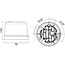 HELLA Zwaailamp LED KL 7000 12 / 24 V, Ø 165 mm, aanbouw | 2RL011484001