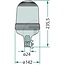 GRANIT LED rotating beacon 12/24V | Socket pipe - 70799507, 21.87.L05.308 | Nominal voltage: 12 / 24 V | Bulbs included: Yes | Light function: Flashing | Diameter: 142 mm | Total height: 236 mm | Protection class: - | Colour: Yellow | Connection: Socket pipe | B