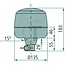 HELLA LED Rundumleuchte LED | Rohrstutzenbefestigung - 4552RL 010979011, 2RL010979011, 2RL 010 979-011, AXE36203 | Nennspannung: 12 / 24 V | Leuchtmittel enthalten: ja | Lichtfunktion: rotierend | Durchmesser: 135 mm | Gesamthöhe: 183 mm | Schutzart: IP 5KX, IP