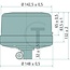 HELLA Blitzleuchte LED 12 / 24 V orange, Ø 149 mm, flexible Rohrstutzen | 11270
