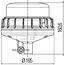 HELLA LED rotating beacon K-LED 2.0 LED - Socket pipe - Nominal voltage: 12 / 24 V, Bulbs included: Yes - 2XD011557201