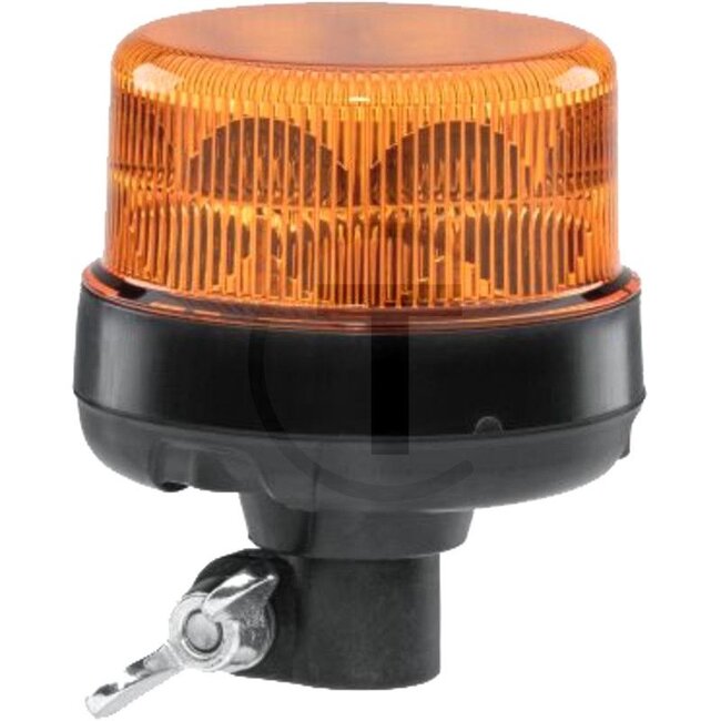 HELLA LED Blitz-Kennleuchte - 4552XD 066 146-011, 2XD066146011 | Netspanning: 12 / 24 V | Inclusief lamp: ja | Lichtfunctie: flitsend waarschuwingssignaal | Totale hoogte: 125 mm | Beschermingssoort: IP6K7 / IP6K9 | Kleur: geel | Aansluiting: - | Buiten-Ø: 109