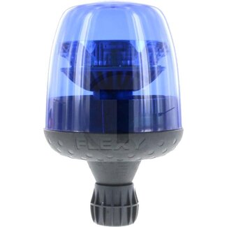 GRANIT Rundumleuchte LED blau 12 / 24 V, Ø 128 mm, Höhe 203 mm, Steckstift