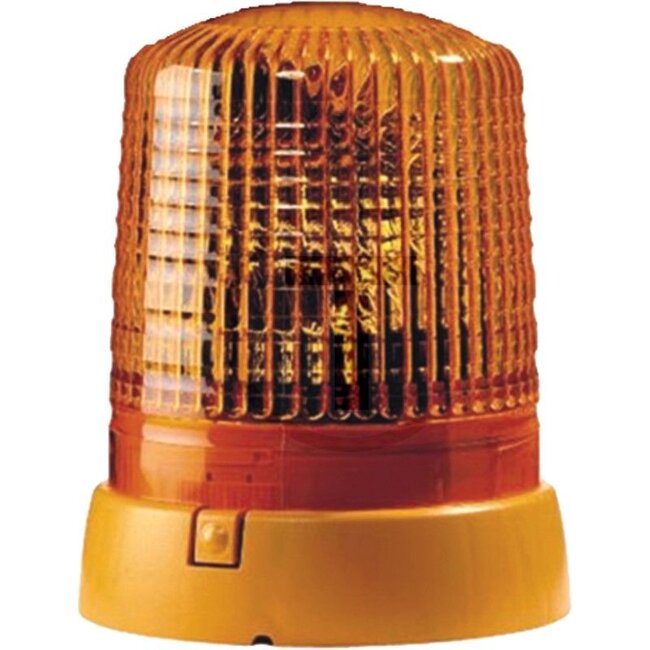 HELLA Rundumleuchte H1 "KL7000" H1| Festmontage - 4552RL 008061101, 2RL008061101 | Nennspannung: 12 V | Leuchtmittel: H1 | Lichtfunktion: rotierend | Durchmesser: 155 mm | Gesamthöhe: 194 mm | Anschluss: Flachstecker | Schutzart: IP 5K4K, IP X9K | Farbe: gelb |