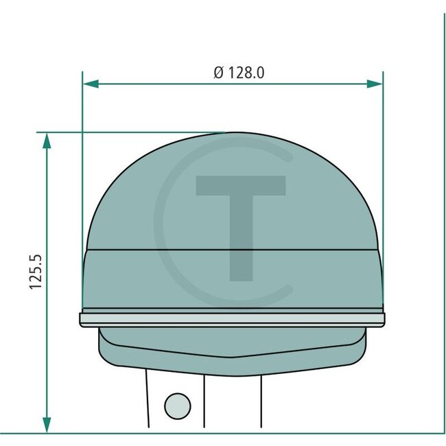 SACEX Gyrophare H21 "Ellipse" - 70799411, 21.44.H01.025
