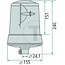 HELLA Zwaailamp H1 KL 7000 12 V, 55 W, Ø 155 mm, 240 mm, opsteekpen | 2RL008063101