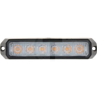 GRANIT LED-flitslamp oranje 6 LED's, 127 x 28 x 18 mm, 12 / 24 V