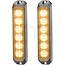 HELLA Warnhinweisleuchtmittel BST LED 12/24 V, 6 LEDs, 9,6 W, IP 6K4K, orange | 2XD012160951