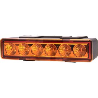 GRANIT Front Doppelblitzleicht orange 12 / 24 V, 6 LED's, 147 x 33 x 50 mm