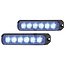 HELLA Blitzleuchte LED 12 / 24 V blau, 6 LEDs, 13,8 W, geschraubt - 2XD012160801
