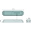 HELLA Blitzleuchte LED 12 / 24 V blau, 6 LEDs, 13,8 W, geschraubt - 2XD012160801
