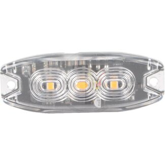 GRANIT LED Blitz-Kennleuchte orange 3 LED's, 82 x 30 x 9 mm, 12 / 24 V