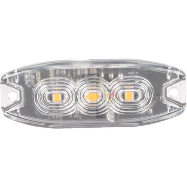 GRANIT LED flashing beacon orange 3 LEDs, 82 x 30 x 9 mm, 12 / 24 V