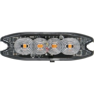 GRANIT LED Blitz-Kennleuchte orange 4 LED's, 96 x 30 x 9 mm, 12 / 24 V