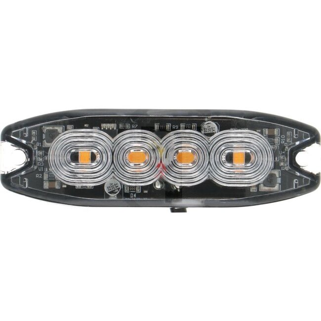 GRANIT LED-Blitzleuchte gelb - 7070010415 | Nennspannung: 12 / 24 V | Leuchtmittel: LED | Leuchtmittel enthalten: ja | Lichtfunktion: blitzendes Warnsignal | Montageart: geschraubt | Material: Gehäuse: Kunststoff; Lichtscheibe: Kunstsoff | Schutzart: IP65 | Ansc