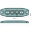 LED-flitslamp oranje 4 LED's, 96 x 30 x 9 mm, 12 / 24 V