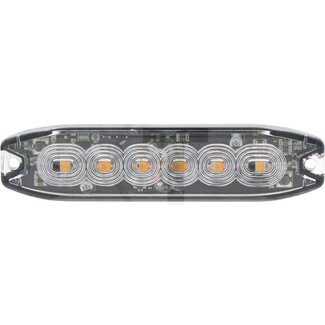 GRANIT LED Blitz-Kennleuchte orange 6 LED's, 126 x 30 x 9 mm, 12 / 24 V