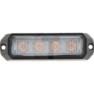 GRANIT LED-flitslamp oranje 4 LED's, 95 x 28 x 18 mm, 12 / 24 V
