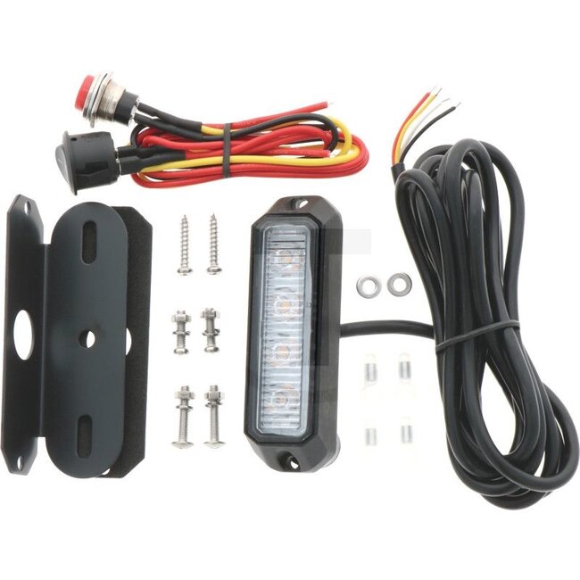 GRANIT LED flashing beacon orange 4 LEDs, 95 x 28 x 18 mm, 12 / 24 V