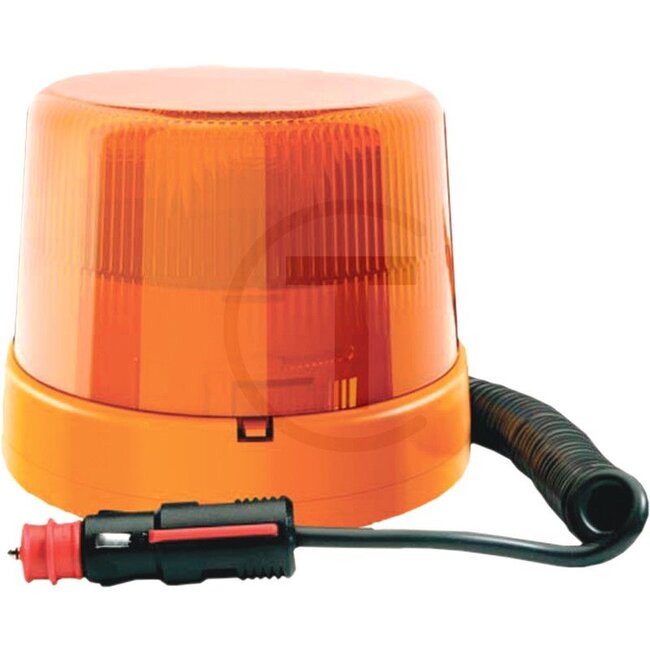 HELLA Rundumleuchte, gelb LED | Magnetbefestigung - 4552RL 011484021, 2RL011484021 | Nennspannung: 12 / 24 V | Leuchtmittel: LED | Lichtfunktion: rotierend | Gesamthöhe: 132 mm | Anschluss: Spiralkabel | Schutzart: IP 5K4K, IP 9K | Farbe: gelb | Außen-Ø: 165 mm