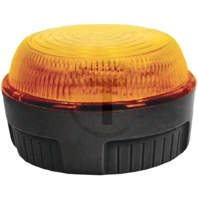 PROPLAST LED beacon, 10-30 V LED | Mounting - 50240523501 | Nominal voltage: 10 - 110 V | Bulb: LED | Total height: 55 mm | Protection class: IP 67 | Colour: Yellow | Outer Ø: 79 mm | Voltage: 10 - 110 V | Fixing: 2 stud bolts | No. of LEDs: 20 SMD LEDs | Test mar