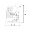 PROPLAST Rotating beacon PRO-EUROLINE Halogen | Magnetic mounting - 50240504001, 40504001 | Nominal voltage: 12 / 24 V | Bulb: H1 | Total height: 174 mm | Colour: Yellow | Outer Ø: 140 mm | Material: Light cover: polycarbonate | Type: PRO-EUROLINE | Type: Halogen