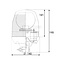 PROPLAST Rotating beacon PRO-EUROLINE H1 12 / 24 V, Ø 140 mm, flexible pipe socket