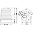 HELLA Rundumleuchte KL 7000 Halogen rot 230 V, Ø 155 mm, Anbau | 2RL008064001