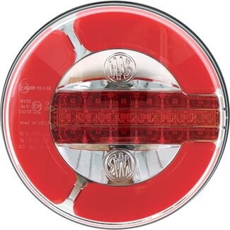 GRANIT Achterlicht LED links/rechts 12 / 24 V, 4-polig, Ø 142 x 38 mm