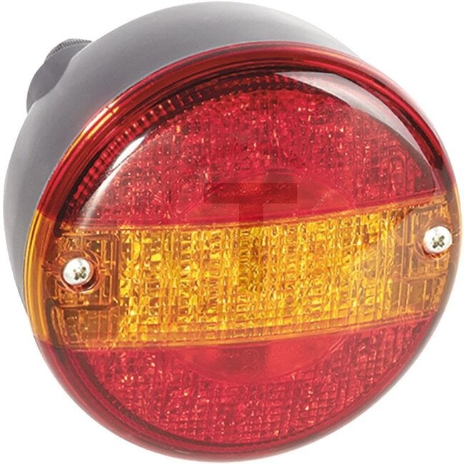 ASPÖCK LED rear light Left/right dual function - Dimensions W x H x D: Ø 140 x 84 mm