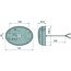 HELLA Rückleuchte LED - 4552SD 343390011, 2SD343390011 | Nennspannung: 12 / 24 V | Einbauort: links / rechts | Leuchtmittel enthalten: ja | Lichtfunktion: Blinklicht, Rücklicht, Bremslicht | Anschluss: offene Kabelenden | Breite: 165 mm | Form: oval | Gewinde:
