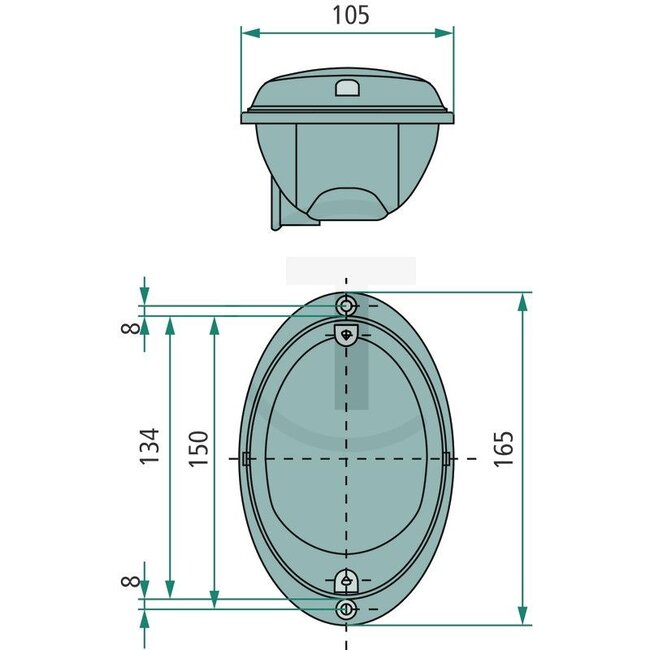 HELLA Achterlicht LED 165 x 105 mm, 12 / 24 V, 4-polige DEUTSCH-stekker | 2SD343390401