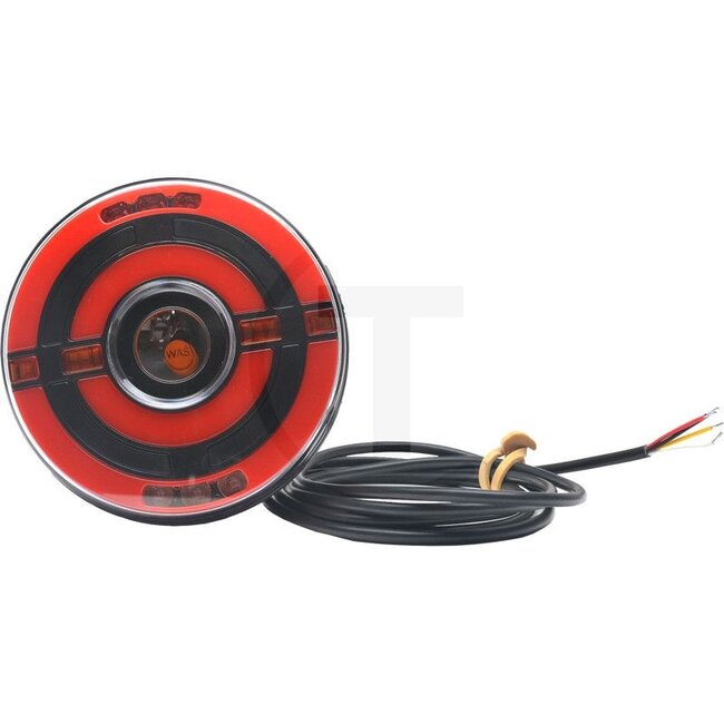 GRANIT LED rear light, left / right 12 / 24 V, Ø 142 x 60 mm, M6