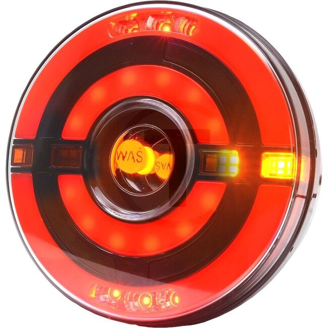 GRANIT Taillight LED left / right, incl. dynamic flashing function - 7070010333, 1438DDL/P | Nominal voltage: 12 / 24 V | Installation location: Left/right | Bulb: LED | Bulbs included: Yes | Light function: Position light/brake light/indicator light | Connectio