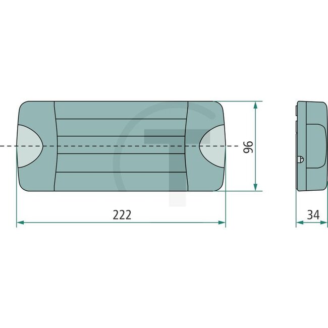 HELLA Rückleuchte LED 222 x 96 x 34 mm, 12 / 24 V, links / rechts | 2SD980613211