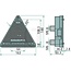 GRANIT Achterlicht LED rechts 12 / 24 V, 163 x 144 x 60 mm, M6, vierkant
