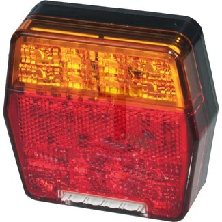PROPLAST Achterlicht LED 12 V, 99,7 x 95 x 27 mm, open kabeleinden