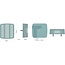 GRANIT LED rear light Left/right - Dimensions W x H x D: 98 x 106 x 36 mm