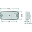 HELLA LED-achterlicht 111,3 x 51,2 x 20,9 mm, gatafstand 90 mm, 24 V | 2TM345600311